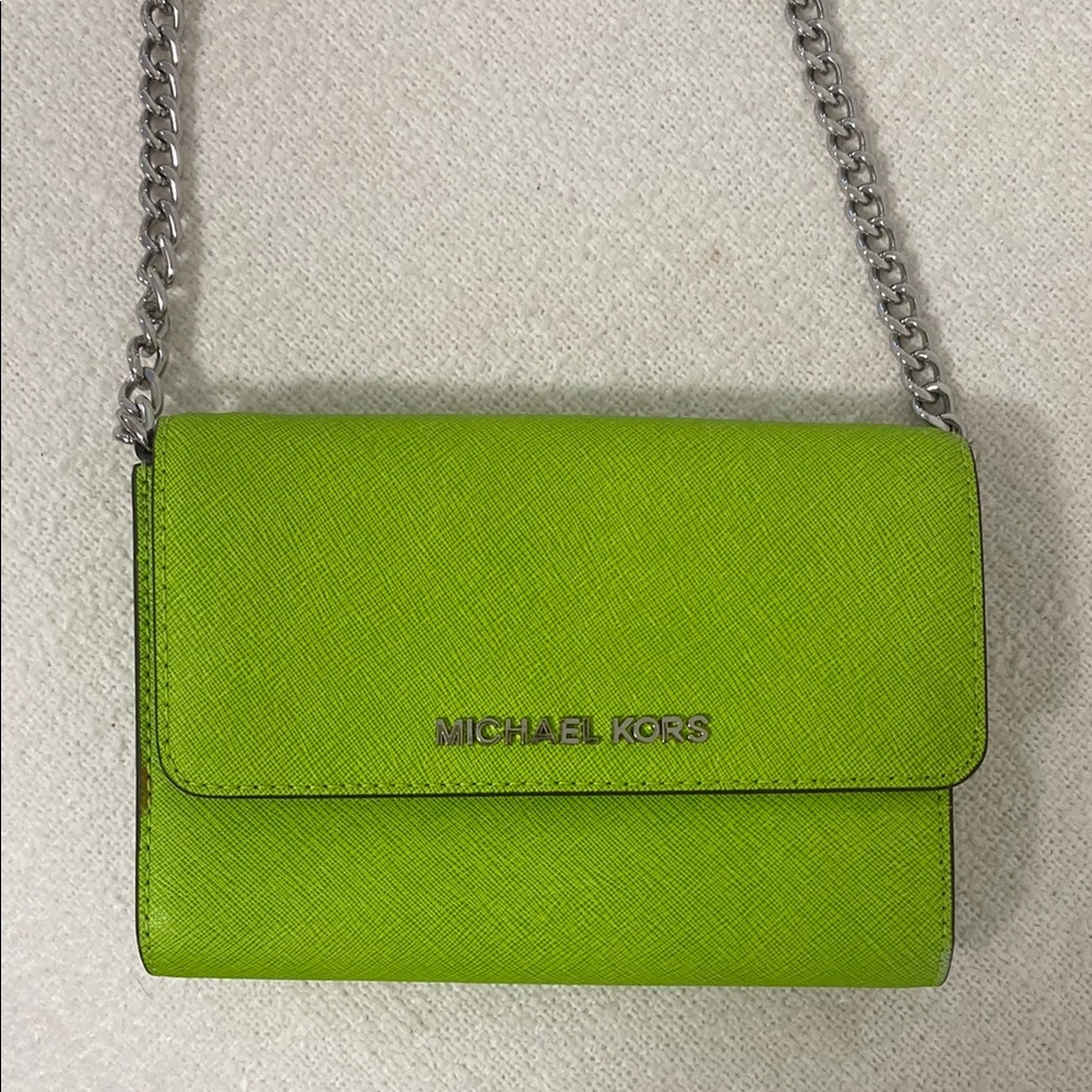 Green Michael kors purse